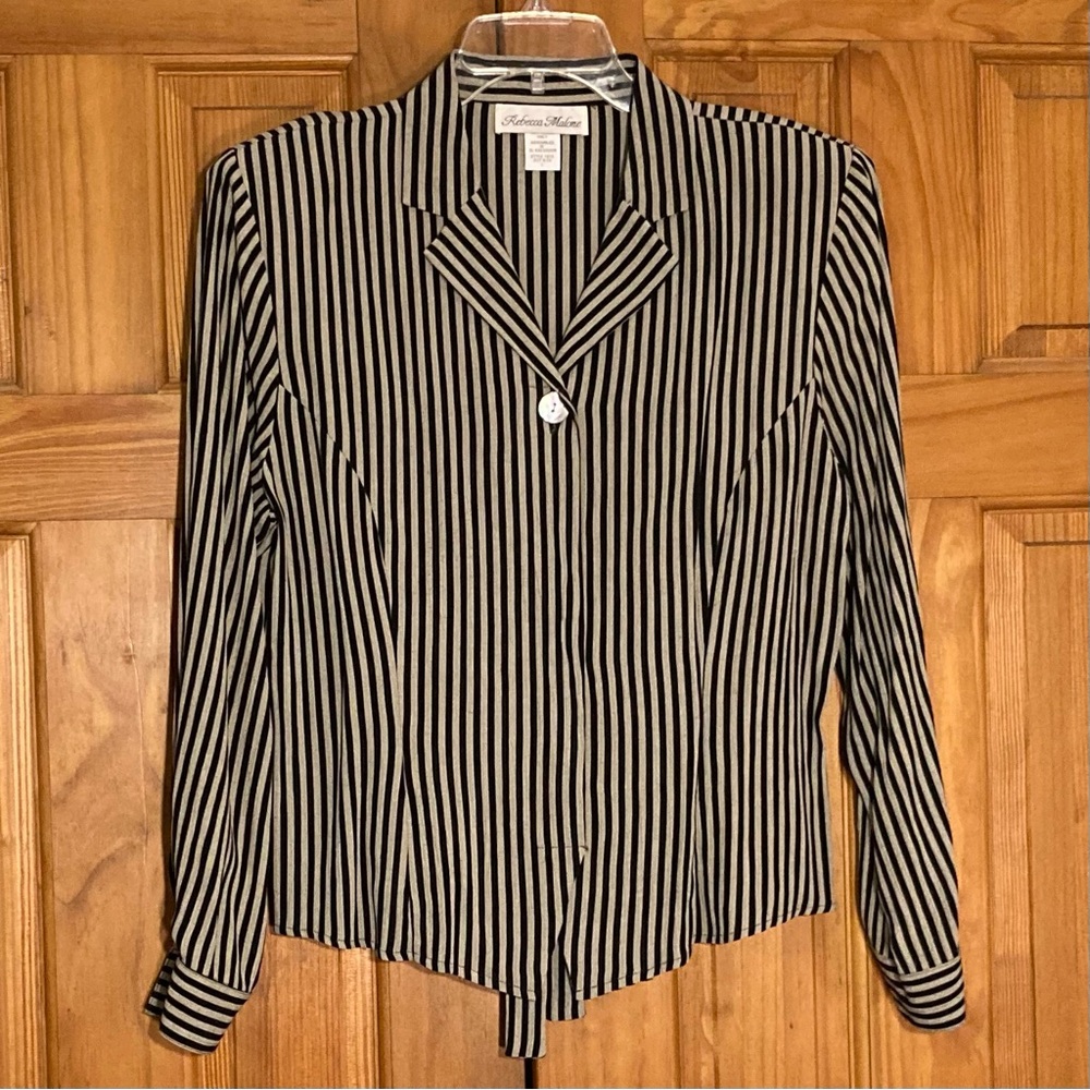 NWOT Vintage Rebecca Malone Career Top Blouse Size L